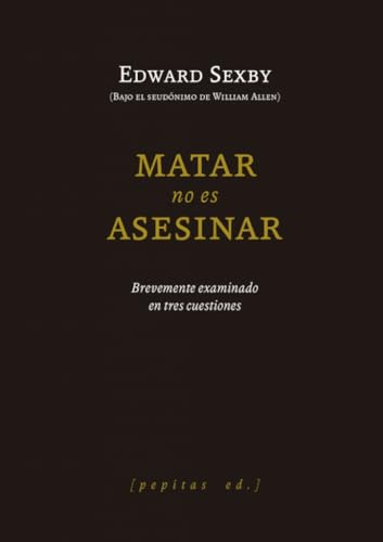 Libro Matar No Es Asesinar