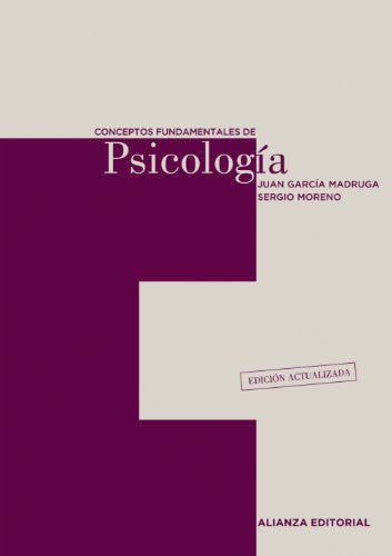 Libro CONCEPTOS FUNDAMENTALES DE PSICOLOGIA de JUAN ANTONIO GARCIA MADRUGA en Colombia, psicologia