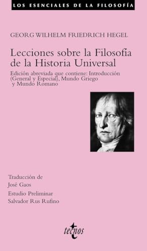 Libro LECCIONES SOBRE LA FILOFOFIA DE LA HISTORIA UNIVERSAL de HEGEL GEORG WILHELM en Colombia, filosofia