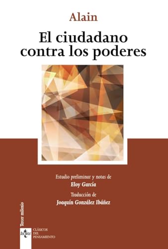 Libro EL CIUDADANO CONTRA LOS PODERES de ALAIN en Colombia, politica
