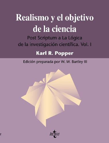 Libro REALISMO Y EL OBJETIVO DE LA CIE T1 de POPPER KARL R. en Colombia, ciencia