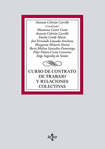 Libro CURSOS DE CONTRATO DE TRABAJO Y RELACIONES COLECTIVAS de CEBRIAN CARRILLO ANTONIO en Colombia, derecho