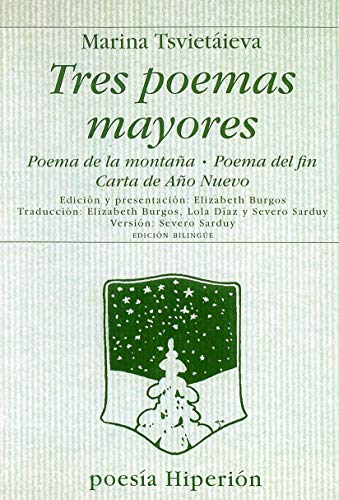 Libro TRES POEMAS MAYORES de TSVIETAIEVA MARINA en Colombia, poesia