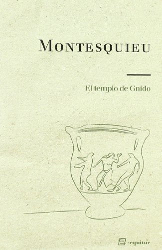 Libro EL TEMPLO DE GNIDO de MONTESQUIEU en Colombia, literatura