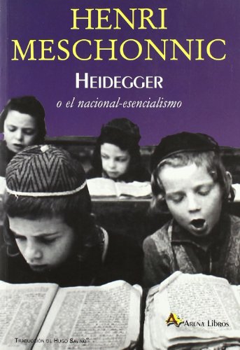Libro HEIDEGGER O EL NACIONAL ESCENCIALISMO de MESCHONNIC HENRI en Colombia, ensayo