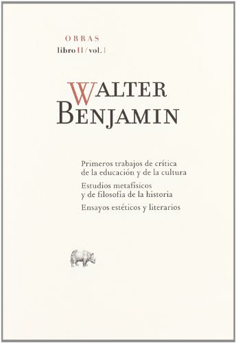 Libro WALTER BENJAMIN LIBRO II / VOL 1 de WALTER BENJAMIN en Colombia, filosofia