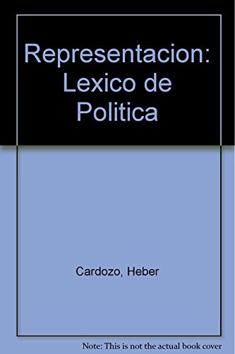 Libro REPRESENTACION LEXICO DE POLITICA de ACCARINO BRUNO en Colombia, politica