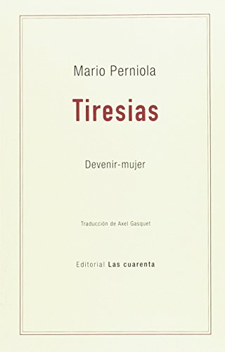 Libro TIRESIAS de PERNIOLA MARIO en Colombia, estetica
