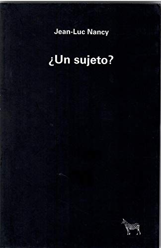 Libro UN SUJETO? de NANCY JEAN LUC en Colombia, filosofia