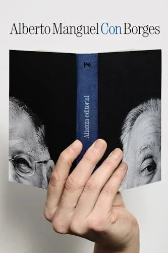 Libro CON BORGES de MANGUEL ALBERTO en Colombia, ensayo