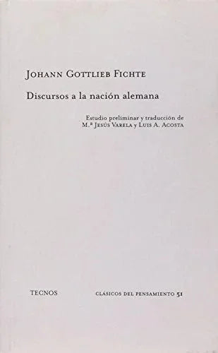 Libro DISCURSOS A LA NACION ALEMANA de FICHTE JOHANN G. en Colombia, filosofia