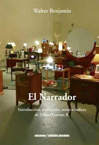 Libro EL NARRADOR de BENJAMIN WALTER en Colombia, filosofia