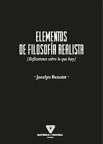 Libro ELEMENTOS DE FILOSOFIA REALISTA de BENOIS JOCELYN en Colombia, filosofia