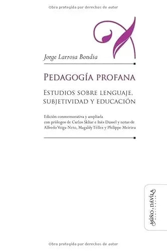 Libro Pedagogia Profana, Estudios Sobre El Len