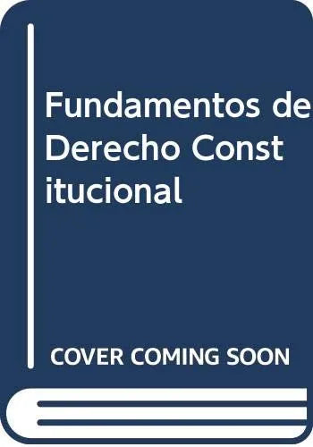 Libro Fundamentos De Derecho Constitucional