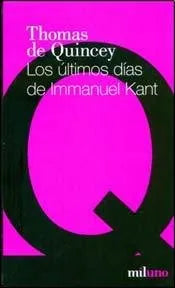 Libro Los Ultimos Dias De Immanuel Kant