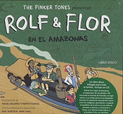 Libro ROLF & FLOR EN EL AMAZONAS (LIBRO DISCO BILINGÜE) de THE PINKER TONES en Colombia, infantil