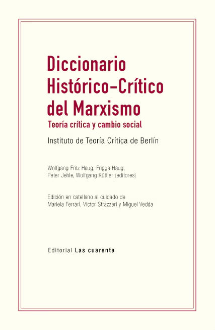 Libro Diccionario Historico- Critico Del Marxi