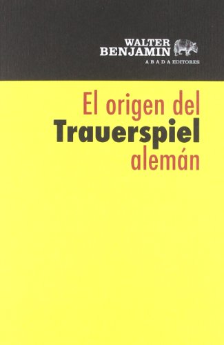 Libro El Origen Del Trauerspiel Aleman