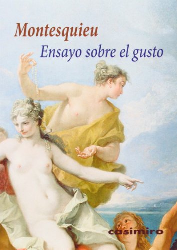 Libro Ensayo Sobre El Gusto