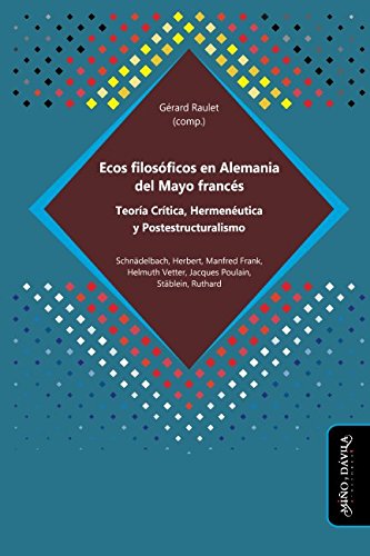 Libro ECOS FILOSOFICOS EN ALEMANIA DEL MAYO FRANCES de RAULET GERARD COMP. en Colombia, filosofia