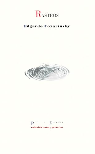 Libro RASTROS de COSARINNSKY EDGARDO en Colombia, literatura