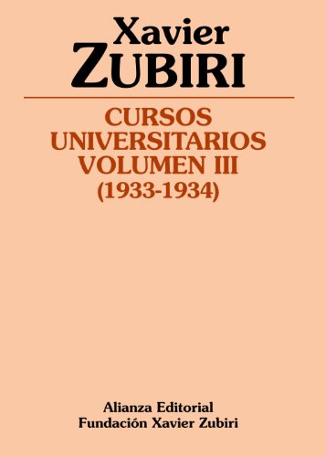 Libro CURSOS UNIVERSITARIOS VOL III de ZUBIRI XAVIER en Colombia, filosofia
