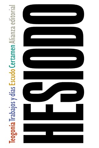 Libro TEOGONIA TRABAJOS Y DIAS ESCUDO CERTAMEN de HESIODO en Colombia, filosofia