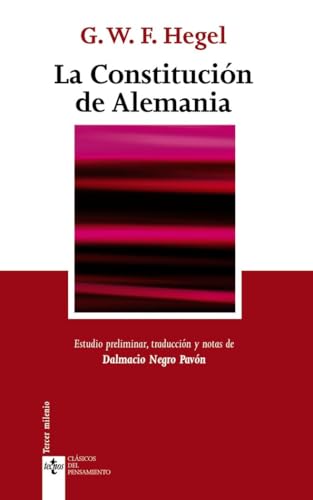 Libro LA CONSTITUCION DE ALEMANIA de HEGEL W.F.W. en Colombia, politica