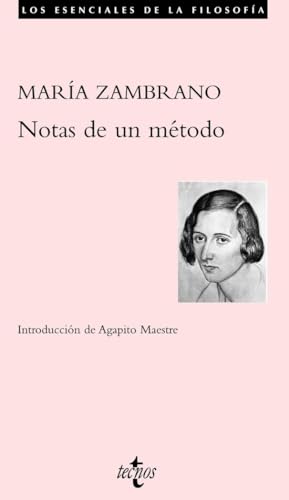 Libro NOTAS DE UN METODO de ZAMBRANO MARIA en Colombia, filosofia