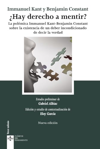 Libro ¿HAY DERECHO A MENTIR? de KANT IMMANUEL- CONSTANT BENJAM en Colombia, filosofia