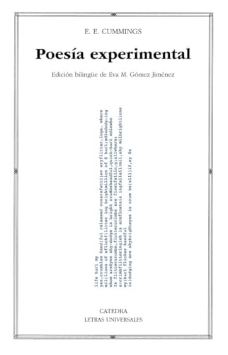 Libro POESIA EXPERIMENTAL de CUMMINGS E.E. en Colombia, poesia