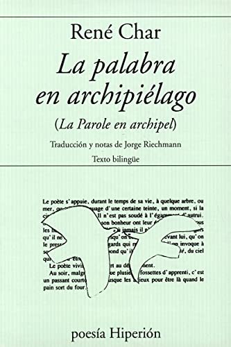 Libro LA PALABRA EN ARCHIPIELAGO de CHAR RENE en Colombia, poesia