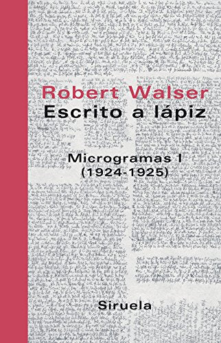 Libro Escrito A Lapiz, Microgramas 1, 1924-192