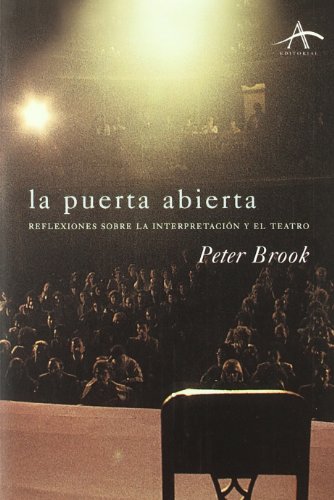 Libro LA PUERTA ABIERTA de BROOK PETER en Colombia, teatro