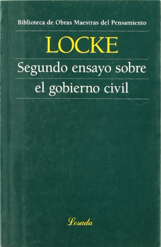Libro SEGUNDO ENSAYO SOBRE EL GOBIERNO CIVIL de LOCKE JOHN en Colombia, filosofia
