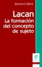 Libro Lacan La Formacion Del Concepto De Sujet