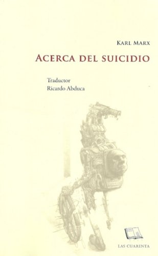 Libro ACERCA DEL SUICIDIO de MARX KARL en Colombia, filosofia