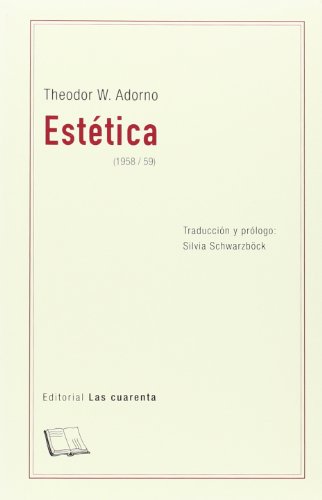 Libro ESTETICA (1958 59) de ADORNO THEODOR en Colombia, filosofia