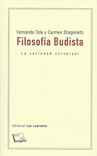 Libro LA FILOSOFIA BUDISTA de TOLA FERNANDO en Colombia, filosofia