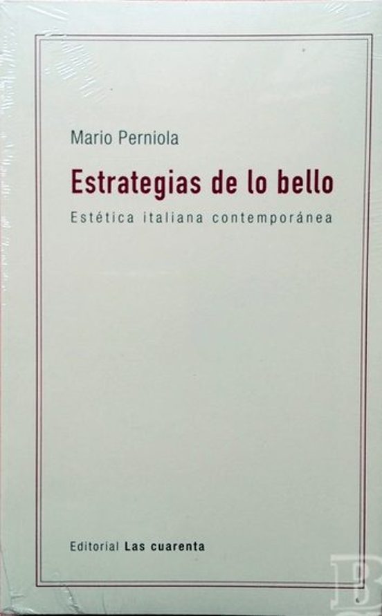 Libro Estrategia De Lo Bello, Estetica Italian