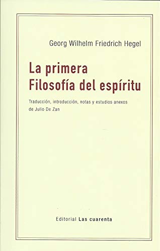 Libro La Primera Filosofia Del Espiritu