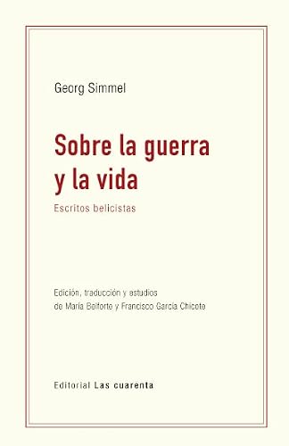 Libro SOBRE LA GUERRA Y LA VIDA ESCRITOS BELICISTAS de SIMMEL GEORG en Colombia, ensayo
