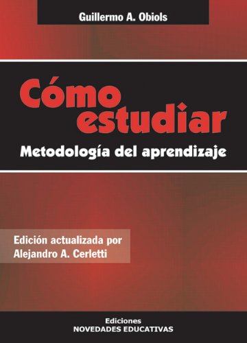 Libro Como Estudiar, Metodologia Del Aprendiza