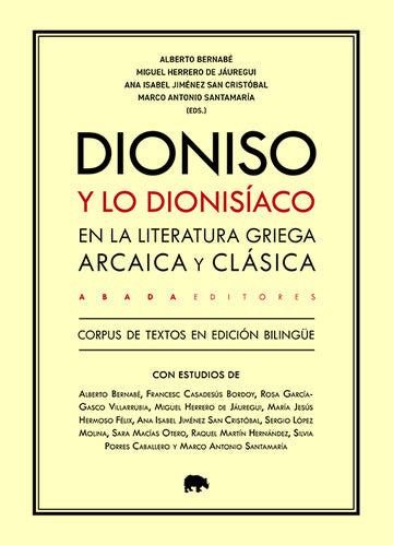 Libro Dioniso Y Lo Dionisiaco En La Literatura