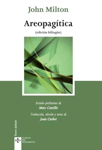 Libro AREOPAGITICA BILINGUE de MILTON JOHN en Colombia, filosofia