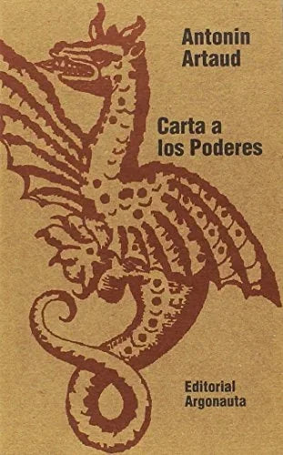 Libro CARTA A LOS PODERES de ARTAUD ANTONIN en Colombia, literatura