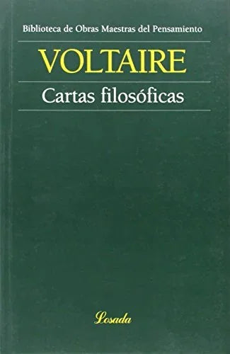 Libro CARTAS FILOSOFICAS de VOLTAIRE en Colombia, filosofia