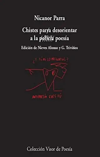 Libro CHISTES PARA DESORIENTAR A LA POESIA de PARRA NICANOR en Colombia, poesia