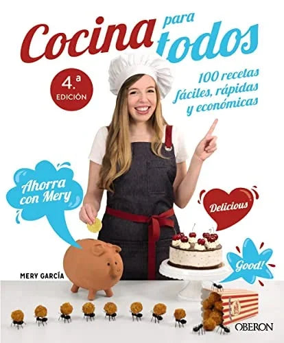 Libro COCINA PARA TODOS 100 RECETAS FACILES RAPIDAS Y ECONOMICAS de GARCIA BUTRON M DEL CARMEN en Colombia, cocina